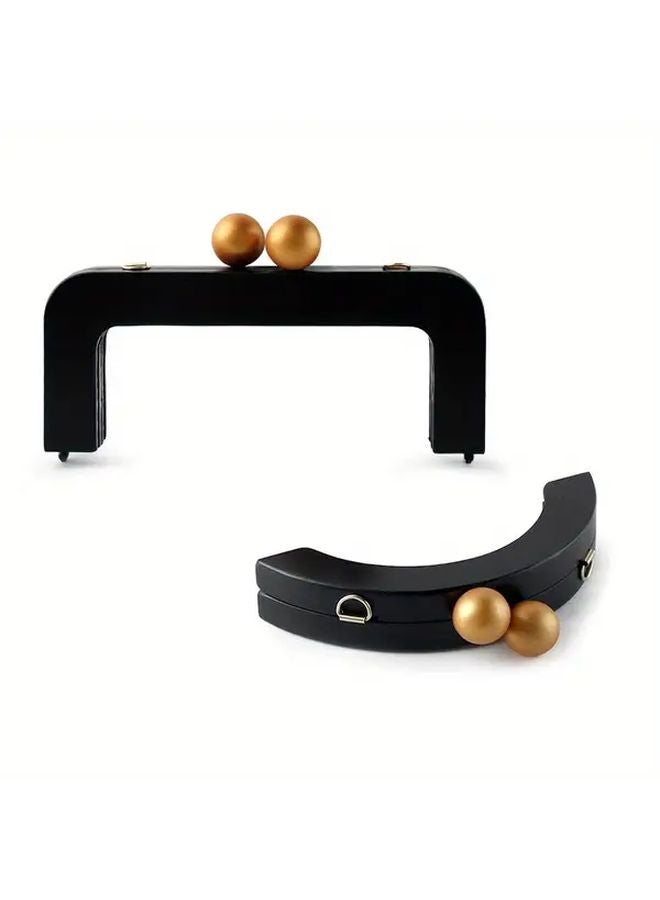 Style2 Wooden Bag Handle Frame With Buckle And Strap For Handbag DIY Sewing Accessories - Image 2